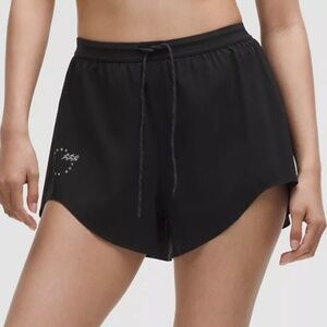 Lululemon Mile Maker Run Crew Graphic Woven High-Rise Short 3"